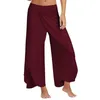 Damesbroek capris dames breed poot broek losse fitness split broek mandala open been broek comfortabele zigeuner hippie aladdin harem broek y240429