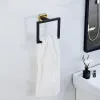 Ajuste montagem na parede aço inoxidável preto ouro banheiro hardware conjunto de toalhas de toalhas de toalhas de papel toupeiro de papel gancho acessórios de banheiros Conjunto de acessórios