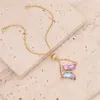 Łańcuch luksusowa kolorowa kolorowa bransoletka ze stali nierdzewnej dla kobiet 26 cm Regulowana bransoletka prezenty biżuterii 18k złota