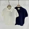 Polos Designer femminile Luxury 24 Summer Polo Collar Solid Colore Simple Knit Short Shorted Women B15F