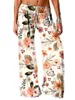 Spodnie damskie Capris wiosna lato spodni kwiatowe kobiety y2k szerokie nogi spodnie Strtwear Kobiety Spodnie luźne joggery szykowne pantnes de Mujer Y240429