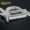 Anpassad brevhänge silver 925 VVS Moissanite Iced Out Diamond Hip Hop smycken halsband kubansk kedjebrev hänge desiger smycken