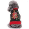 Vêtements de chien chiens Pull de Noël pour animaux de compagnie Cat chat chiot