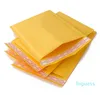 Großhandel gelbe Bubble Mailer Taschen Gold Kraftpapierbeutel