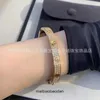 High End jewelry bangles for Cartre womens V Gold CNC Craft Plating Classic LOVE Black Nail Sky Wide Rose Gold Bracelet for Women Original 1:1 With Real Logo and box