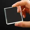 Ювелирные мешочки квадратный прозрачный стеклянный хрустальный дисплей базовый крафт серьги для ожерелья для ресниц удлините