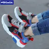 Kindercasual schoenen voor jongens ademend sneaker Summer Air Mesh Kids Hook Loop Studenten School Schoen Size2840 240426