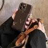 Modna klasyczna skrzynia telefoniczna Krokodylowa skóra Wzór Diamentowy wkładka Moda Pełna ochrona przestrzenna dla iPhone'a 15 14 13 Pro Max Połączenia telefonu