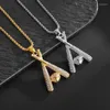 Pendant Necklaces Men's And Women's Fashion Trend Street Style Cubic Zirconia Baseball Bat Necklace Casual Party Accessories