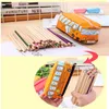 Storage Bags Creative Cartoon Bus Pencil Bag Canvas Large Capacity Car Zipper Pen Pencilcase For Student Stationery School Supplies