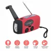 Groothandel AM FM WB Solar Hand Crank Emergency Radio met 3 LED -zaklamp en dynamo fel verlichtingslamp ZZ