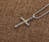 Cross Chain Women Hip ed Hop Chains Men Pendant Diamond X Necklaces Fashion Line Retro Necklace86893221693894