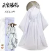 Ethnic Clothing Anime Tian Guan Ci Fu Cosplay Xie Lian Cosplay Costume Xielian Wigs Bamboo Hat Chinese Hanfu Dress Game Party Outfits Women Men