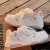 Scarpe casual sneaker da donna piattaforma rosa donna sport femminile harajuku kawaii vulcanizzato comodi allenatori