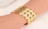 Arab Bracelet Women 18 K Solid GF Gold Coins Bangle Islam Middle East Chain Jewelry 190 30 MM 35mm Wide3346367