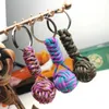 new Woven Paracord Lanyard Keychain Outdoor Survival Tactical Self-defense Military Parachute Rope Cord Ball Pendant Keyring2. for Tactical Parachute Cord