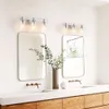 JOOSENHOUSE GLASS Vanity Light Ustawienie szczotkowanego niklu 25,79 cala długości 4-świateł oświetlenie ścienne z szklanymi odcieniami Nowoczesna lampa ścienna w łazience vintage do lustrzanej kuchni