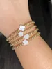 Странд Ccgood Shell Flower Bracelets Fashion Heart Boho Jewelry Golded 18 K Bead Star Bracelet для женщин минималистские пульсерасы Mujer