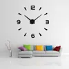 Wall Clocks 2024 Vintage Clock Modern Design Large Diy Acrylic Horloge Murale Quartz Watch 3d Stickers Brief Living Room