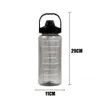 2 litres bouteille d'eau en plastique de paille grande bouteille de voyage portable sport de fitness tasse de fitness de grande valeur grande tasse gras adulte universel