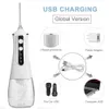 5 modes Irrigator oral USB Rechargeable Floussage Porte dentaire portable Jet de fil à eau 300 ml Irrigator Dental Dentor Cleaner6 Jet 240429
