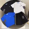 Designer Brand Baby Clothing Set Kids T-shirts Shorts SetS Toddler Blue Shorts blanc Black Boys Girls Girls Summer Luxury Tracksuit Youth Vêtements