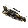 Bouddha en laiton pur solide Small Ornement Figurines Antique Copper Guanyin Sleeping State DesCorations Decorations Home Decor Craft 240418