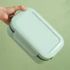 Bento Boxes 2000ML学生ランチボックス電子レンジ加熱二重層密閉ポータブルフレッシュ保管容器屋外旅行テーブルワール
