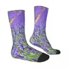 Skarpetki dla kobiet lawendowe pola na zawsze zima dunkella Plant Vera Vera Stockings Fashion Custom Outdoor Non-Slip