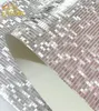 Carta da parati a mosaico glitter intero sfondo da parati carta da parati oro carta da parati in argento soffitto argento da parete papel de parede2146095