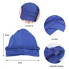 Beanie/Skull Caps New Women Handmade Braid Turban Muslim Hijab Scarf African Head Wraps Islamic Arab Cap Headscarf Bonnet Hair Loss Bonnet Beanies d240429