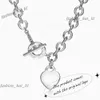 デザイナーネックレスTiffanyJewelry Heart Necklace Luxury Jewelry Design Pendant Rose Gold Valentine Day Gifter Jewelrys 599