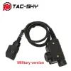 Аксессуары Tacsky Silynx военная версия PTT Адаптер AN /PRC 148 152 PTT 6 PIN SILYNX PTT, совместимый с оригинальной гарнитурой Peltor /MSA