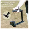 TELESIN 4 ways Selfie Stick with Tripod Hand Grip Pole for GoPro Hero Insta360 DJI Action Smart Phone Action Camera Accessories 240422