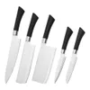 HKCH006 Wholesale 3CR13 en acier inoxydable 5pcs Ensemble complet Handle Kitchen Knife