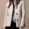 Kvinnor jackor designer vinter höstrock mode bomull smal jacka plug -storlek xxxl
