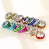 Ringos de cluster Novo anel de cristal de zircão 3a para mulheres LUZ LUZURO MTICOLOR Moda Prom Party Gift Declaração de jóias Factory tomada OT5YI