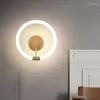 Lampy ścienne nordycka lampa sypialnia nowoczesna osobowość LED sztuka sztuka korytarz wiszący lekkie przejście