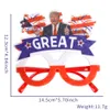 2024 Çapraz Sınırlı ABD Başkanlık Dekorasyon Gözlükleri Trump Seçim Kampanyası tezahürat sahne 0430