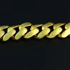 20 mm 16 mm 10 mm hurtowy dławik 18K Złota Złota Gold Cuban Link łańcuch 24K Gold Fine Jewelry Miami Cuban Chain Naszyjnik