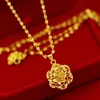 9999 collana d'oro DOMENS REALE 24K PENDANT GIOIELLI FASHIE CENTRO 240422