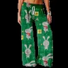 Женские штаны Capris Spring Summer Print Print Широкие брюки для ног Женщины Strt Stant