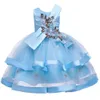 Robes de fille bébé filles fleur princesse robe de bal robe tutu robe tutu pour les robes de mariée de Brithday