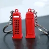 Keychains Bootphone vintage British Miniature London Car Key Key Ring Diecast Keychain Gift For Women Girls