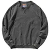 Sweats à capuche masculins Automne et hiver nouvel pull rond pour hommes lavés longs en tricot h240429