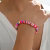 Bracelets de liaison argile colorée en polymère coloré