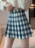 Jupes Femmes Plaid Grid Imprimé Summer Short Sexy Sexy Jirt High-Waist École Girls Dance Vêtements