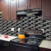 Zet zelfklevende waterdichte keuken badkamer vinyl mozaïek peel en stick tegelstickers vintage thuiswanddecoratie verwijderbaar sticker