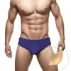 Męskie stroje kąpielowe seksowne męskie solidne bystry pływackie nylon Szybki sucha letnia męska podkładka push up sport
