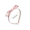 Hårtillbehör Slip Band Wash Face pannband Princess Headwear Y2K Women Hoop Korean Hairband Bowkont Balletcore Bow